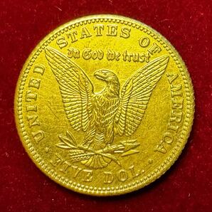 アメリカ 硬貨 古銭 自由の女神 1878年 ハクトウワシ イーグル 矢 オリーブの枝 コイン 金貨 外国古銭 海外硬貨 の画像2