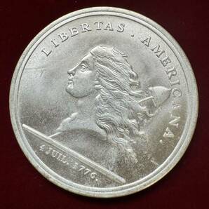 フランス 硬貨 古銭 1776年 ミネルヴァ リベルタス アメリカーナ イギリス コイン 銀貨 古銭外国銭 外国古銭 海外硬貨 の画像2