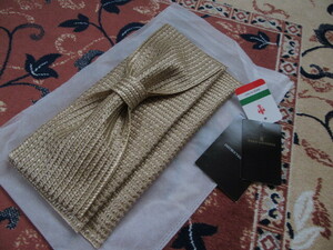  unused goods *nano*universe* possible to use * ribbon clutch bag! Italy made * recommendation 