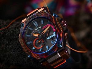 G-SHOCK MTG-B2000XMG レインボーマウンテン 限定モデル マルチカラーカーボン 稼働品 電波ソーラー CASIO