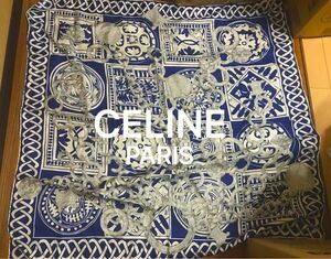 CELINE セリーヌ 大判スカーフ シルク100% イタリア製