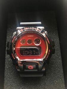 G-SHOCK GM6900B レッドメタル 赤×黒 ブラックベルトカスタム 箱付き