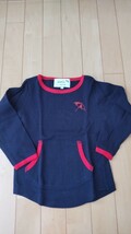 アーノルド・パーマー 長Tシャツ カットソー 紺×赤 男の子 女の子 110サイズ_画像1