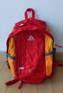 VAUDE rucksack Donald7 rucksack Day Pack red × orange 10L child chest band * rain cover attaching man girl 