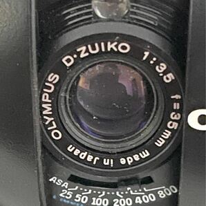 【中古】OLYMPUS オリンパス XA2 （Electronic Flash A11付）D.ZUIKO ｆ=35mm 1:3.5 ケース付 動作未確認 現状品の画像3