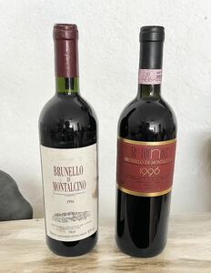 【未開栓】BRUNELLO DI MONTALCINO ブルネロ・ディ・モンタルチーノ 1994・1996 ２本セット 750ml 13.5％ 赤ワイン イタリア 現状品