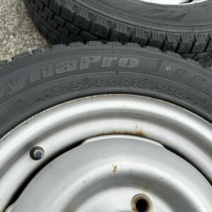 ジムニー SJ10 純正? 鉄 スチールホイール 4.50E 16 139.7 5H 4本 中古 175/80R16 SJ30 JA11 JB23W JB64W 円盤 ホイール ジャンク の画像5