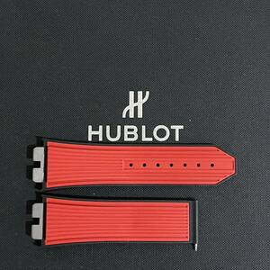 未使用☆HUBLOT ウブロ ウニコ ワンクリック 45ミリ 44ミリ用 ストラップ レッド ラバー unico ベルト 赤 ビッグバン 定価60500円 ブラック