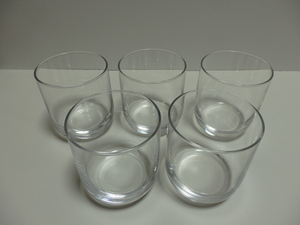 グラス　５個　セット　食器　ガラスコップ　お茶グラス　麦茶グラス　梅酒ロック　8cm