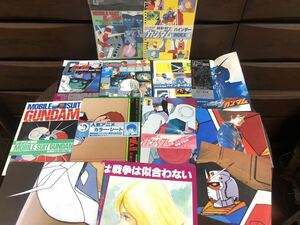 0407-3 安彦良和 機動戦士ガンダム 雑誌 付録 冊子 ポスター まとめ売り 長期保管 希少品 ジ・アニメ マイアニメ アニメージュ