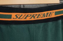 【送料無料】 Supreme シュプリーム 18AW Striped Rib Sweatpant ストライプ リブ ロゴ スウェットパンツ グリーン サイズM_画像3