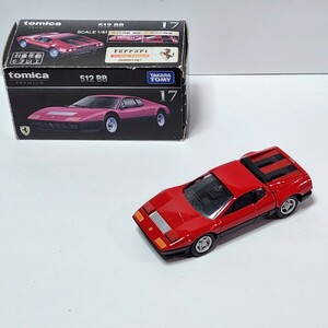 トミカプレミアム 512 BB 17 Ferrari フェラーリ ライト収納 展開 カウル開閉 タカラトミー 全長7.5cm 箱付き レッド