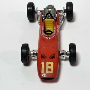  rare rare minicar solido FERRARI V12 F1 Solido Ferrari France made orange #18 total length 9cm