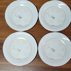 お皿セット 4枚 HANAE MORI 直径約19.6cm 花柄 百合 デザート皿 プレート ハナエモリ