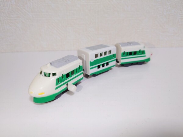カプセルプラレール 東北上越新幹線 路面電車編 ゼンマイ車 中古品