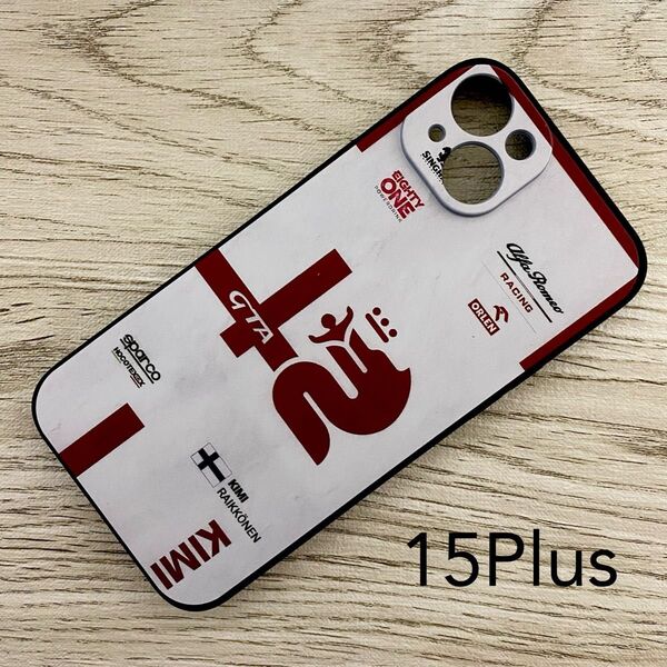 キミ・ライコネン レーシング スーツ iPhone 15 Plus ケース F1 アルファロメオ