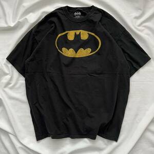 バットマン BATMAN 半袖Tシャツ ブラック 古着 黒 Tシャツ 2XLサイズ 送料込 ムービー プリント Mexico メキシコ製