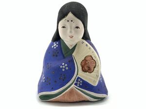 【古玩具】土人形　やさしいお顔　『お姫様』6.7cm　　コレクター放出/伝統工芸品/郷土玩具/縁起もの　定形外可　O0305D