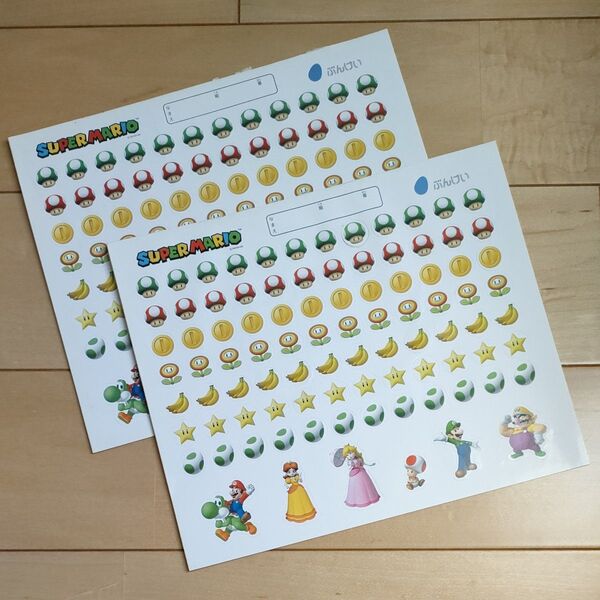 ぶんけい学習ドリル付属品 ★スーパーマリオシールセット★ ゲームキャラクター文房具