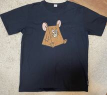 Tom and Jerry T-shirt BLACK LL トムとジェリー Tシャツ ブラック 黒 0 1 2 3 4 5 6 7 8 9_画像2