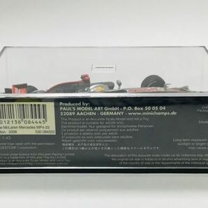 ○ MA109 PMA ミニチャンプス 1/43 マクラーレン メルセデス MP4-23 L.ハミルトン Vodafone MCLAREN Mercedes 2008の画像4