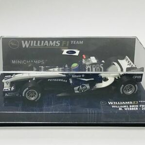 ○ MA108 PMA ミニチャンプス 1/43 ウイリアムズ F1 BMW ＦＷ27 M.ウェーバー 2005 WILLIAMSの画像1