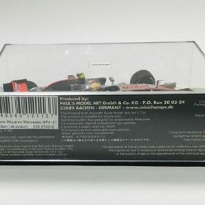 ○ MA110 PMA ミニチャンプス 1/43 マクラーレン メルセデス MP4-22 L.ハミルトンVodafone MCLAREN Mercedes 2007 オーストラリアGPの画像4