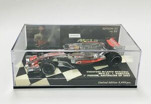 ○ MA110 PMA ミニチャンプス 1/43 マクラーレン　メルセデス　MP4-22 L.ハミルトンVodafone MCLAREN Mercedes 2007 オーストラリアGP