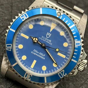 TUDOR ヴィンテージカスタム Ref.79090 青サブマリーナベース OH済 TUDOR専用ブレス/5連ジュビリー付 精度良好！！の画像1