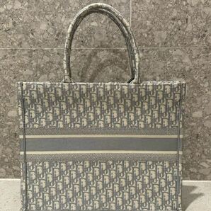 1円スタート★Christian Dior★ クリスチャンディオール ブックトート ハンドバッグ トートバッグ オブリーク柄 ラージの画像2