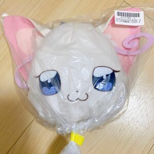 わんだふるぷりきゅあ！ストラップ付き顔型ぬいぐるみポーチ　猫屋敷ユキ　キュアニャミー