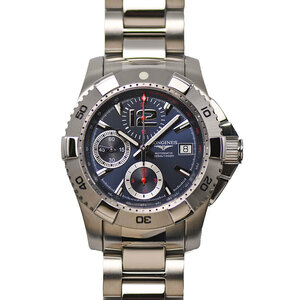 Longine Longines Hydro Conquest Chronograph Automatic L3.651.4.96.6 Автоматический рулон 300 м водонепроницаемы