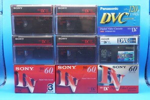  Sony,mak cell, Panasonic Mini DV cassette Mini DV standard 60 minute /LP90 minute 10ps.@, standard 80 minute /LP120 minute 1 pcs total 1 1 pcs unused, unopened goods 