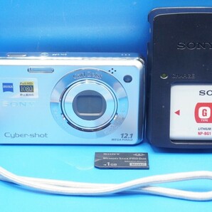 ソニー デジタルカメラ サイバーショット DSC-W220(SONY Cyber-shot DSC-W220)動作確認済 バッテリー,充電器,メモリーカード付属の画像1