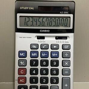 未使用 CASIO カシオ AZ-20SC STUDY CAL 電卓 電池＆ソーラー 12桁の画像1