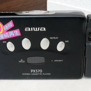 ▲(R604-B50)ジャンク アイワ AIWA PX570 カセットプレイヤー イヤホン ポータブルプレイヤーの画像4