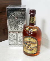 ▲(R604-B40)古酒 未開栓 CHIVAS REGAL シーバス リーガル ブレンド スコッチ ウイスキー 12年 1000ml 1L 43%_画像1