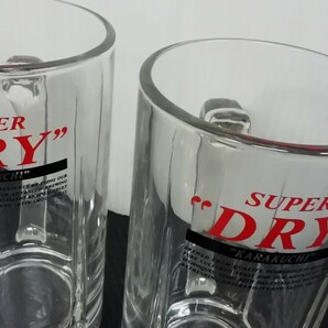 未使用品 ASAHI アサヒビール アサヒスーパードライ SUPER DRY ビアジョッキ ビールジョッキ グラス 非売品 ノベルティ 箱入りの画像6