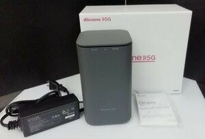 通電確認済　docomo　ドコモ　home　5G　Wi-Fiルーター　HR01　ホームルーター　NTTドコモ　ダークグレイ　箱入り　残債なし　