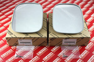 新品 トヨタ純正 40 ランドクルーザー ランクル サイドミラー 左右セット Toyota Genuine 69-84 Land Cruiser FJ40 BJ40 Pair Side Mirrors