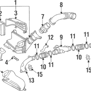 新品未使用 トヨタ純正 80 スープラ エアクリーナー インレット インテーク JDM TOYOTA SUPRA JZA80 MK4 Genuine Air Cleaner Inlet Ductの画像2