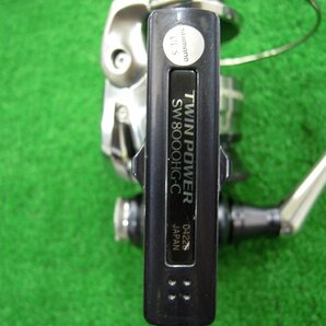 超美品 シマノ 21 ツインパワー SW 8000HG ショアジギング オフショア 大型魚 青物 配送サイズA (A-0420-1)の画像5