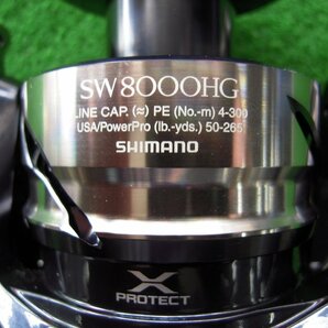 超美品 シマノ 21 ツインパワー SW 8000HG ショアジギング オフショア 大型魚 青物 配送サイズA (A-0420-1)の画像2