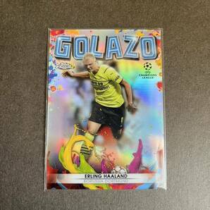 Topps chrome soccer 2022 ERLING HAALAND GOLAZO G-1の画像1