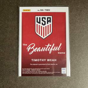 Panini donruss soccer 2022-23 TIMOTHY WEAH サインカード The beautiful gameの画像2