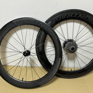 BONTRAGER ボントレガー AEOLUS RSL 62 DISC シマノ クリンチャー チューブレス カーボンホイールセット 美品 アイオロスの画像1