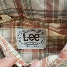 70s ヴィンテージ　チェック　Lee リー　 シャツ _画像4