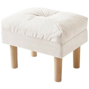 1 jpy start YMYNY foot stool low stool ottoman small chair sponge pad entering seat wooden stool beige D01895