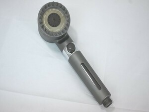 1円スタート Eaimiu シャワーヘッド 0.001mm極細出水穴 水量水圧調節 塩素除去 ナノバブル マッサージブラシ付き 止水ボタン 灰色 A06499