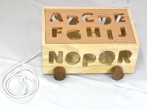 1 jpy start Mamimami Home type . English alphabet wooden. car toy is . included puzzle monte so Lee toy loading tree wooden A06646